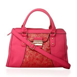 Sense of Style Hot Pink Leatherette Tote B…